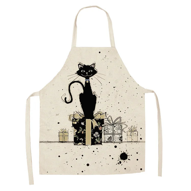 Tablier Cuisine Motif Lin Coton – Tablier Design Unique Adulte et Enfant