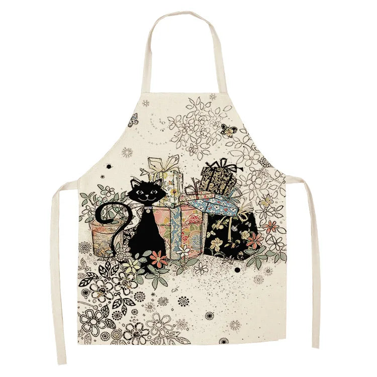 Tablier Cuisine Motif Lin Coton – Tablier Design Unique Adulte et Enfant