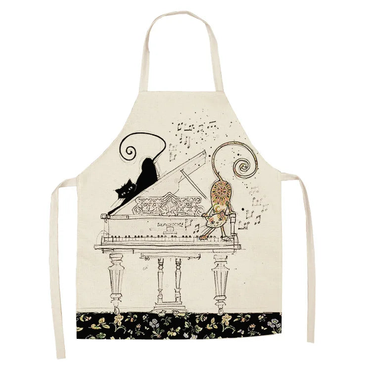 Tablier Cuisine Motif Lin Coton – Tablier Design Unique Adulte et Enfant