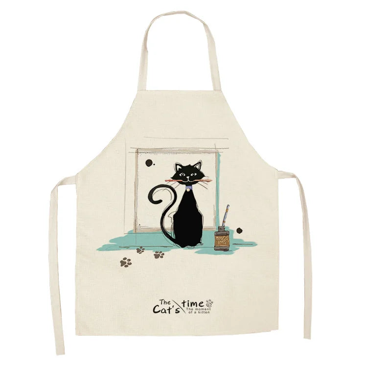 Tablier Cuisine Motif Lin Coton – Tablier Design Unique Adulte et Enfant