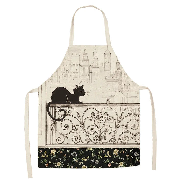 Tablier Cuisine Motif Lin Coton – Tablier Design Unique Adulte et Enfant