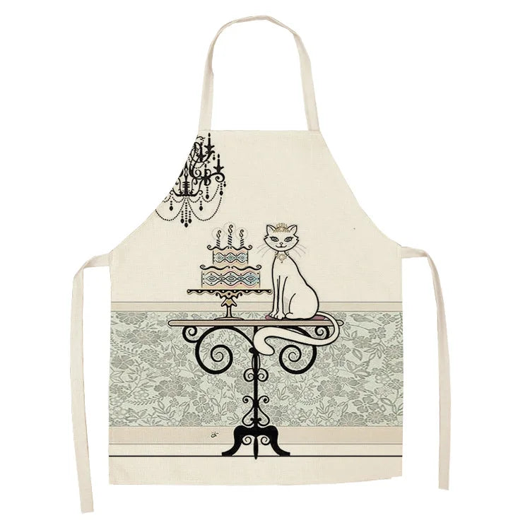 Tablier Cuisine Motif Lin Coton – Tablier Design Unique Adulte et Enfant