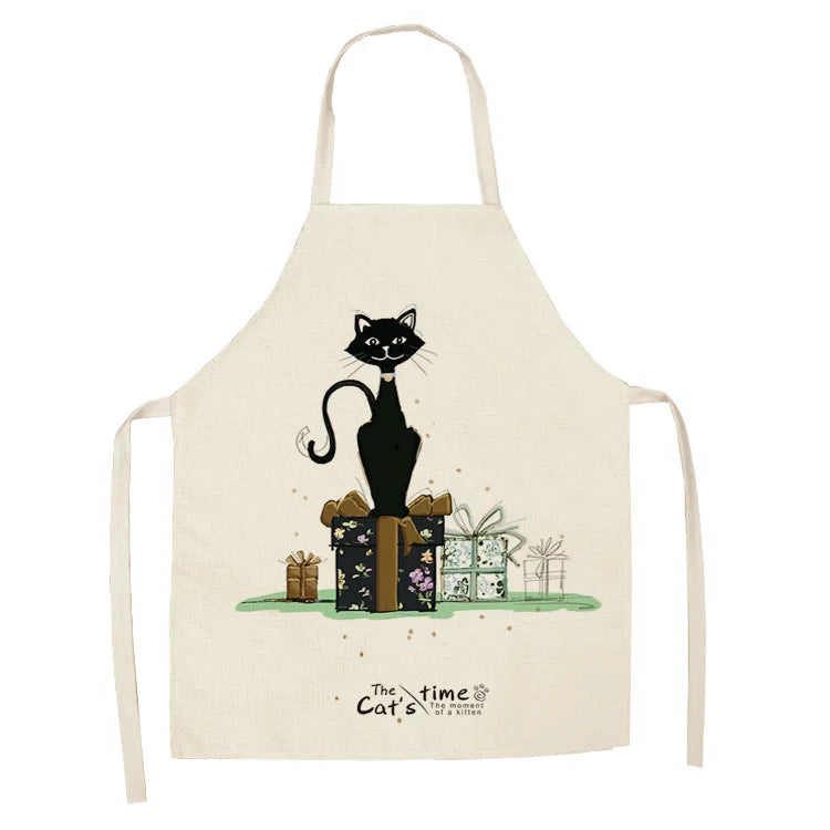 Tablier Cuisine Motif Lin Coton – Tablier Design Unique Adulte et Enfant