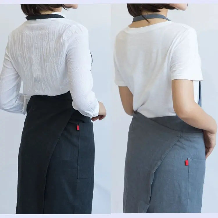 Tablier cuisine coton 100% naturel doux résistant respirant