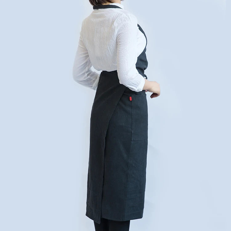 Tablier cuisine coton 100% naturel doux résistant respirant
