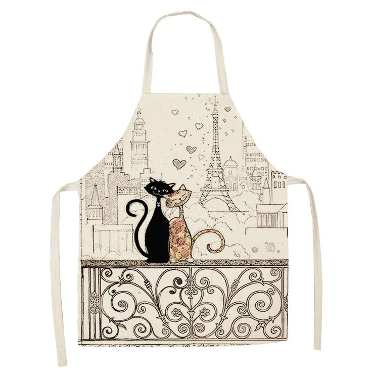 Tablier Cuisine Motif Lin Coton – Tablier Design Unique Adulte et Enfant