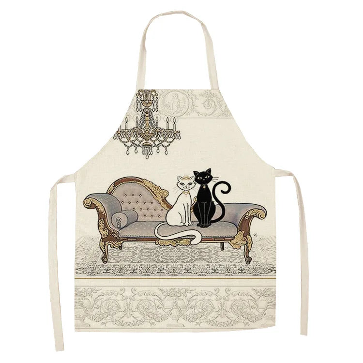 Tablier Cuisine Motif Lin Coton – Tablier Design Unique Adulte et Enfant