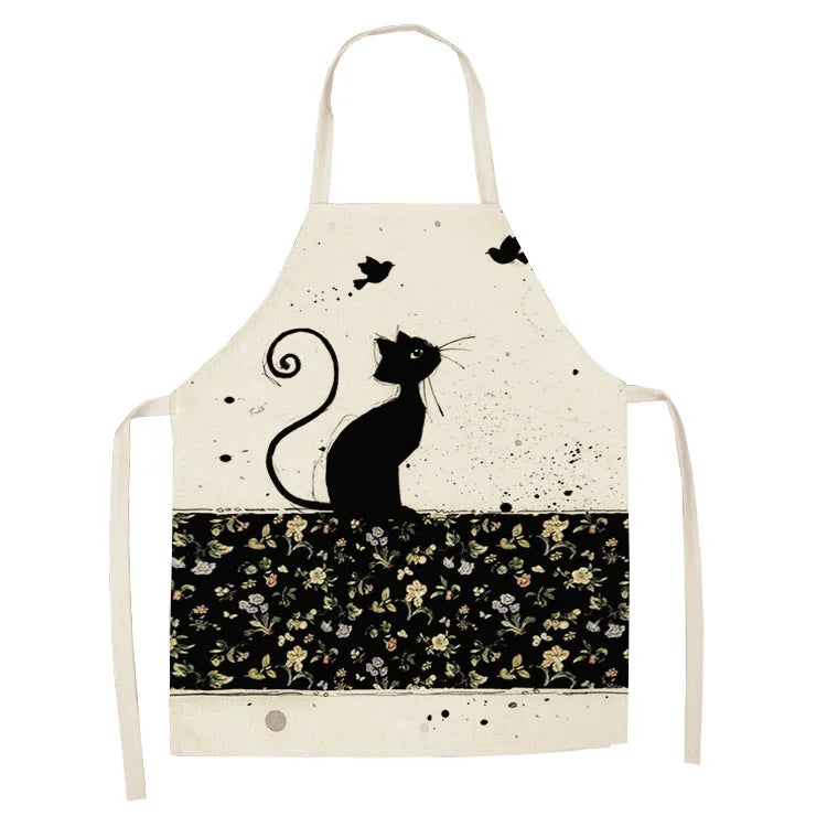 Tablier Cuisine Motif Lin Coton – Tablier Design Unique Adulte et Enfant