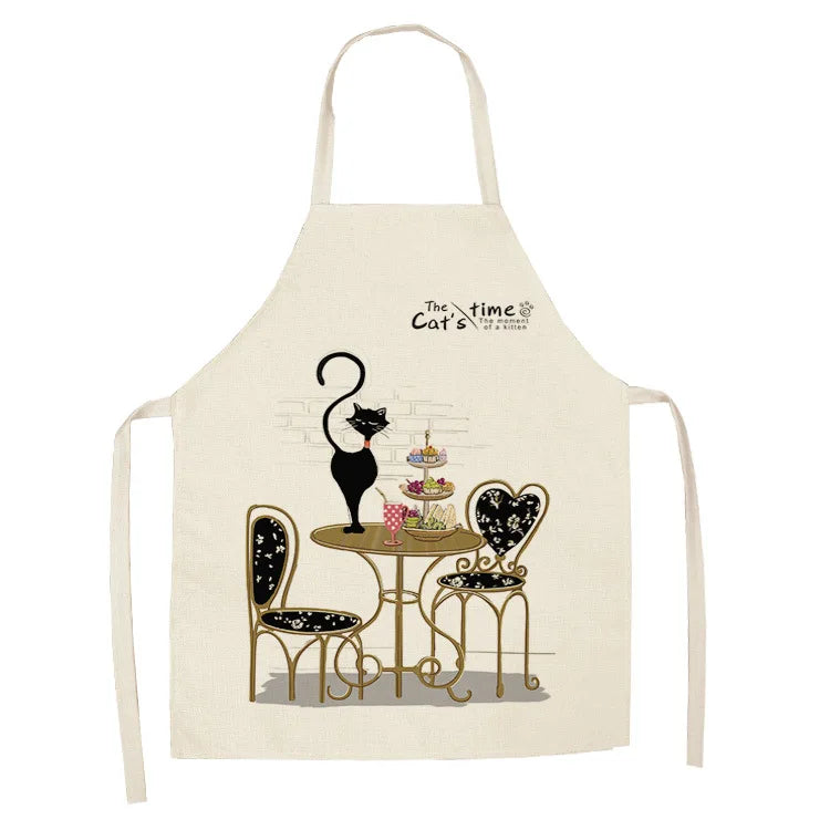 Tablier Cuisine Motif Lin Coton – Tablier Design Unique Adulte et Enfant