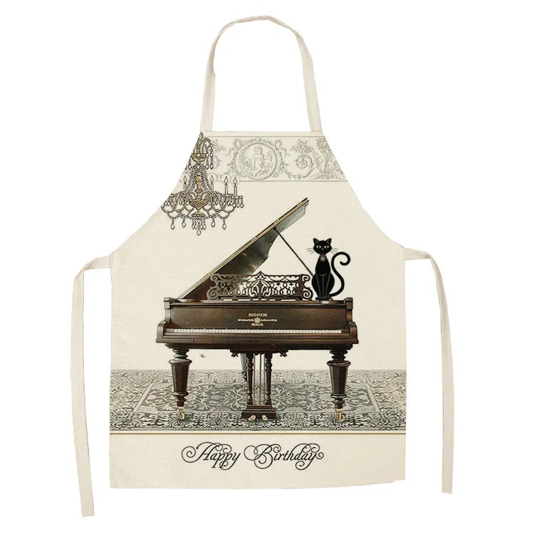 Tablier Cuisine Motif Lin Coton – Tablier Design Unique Adulte et Enfant