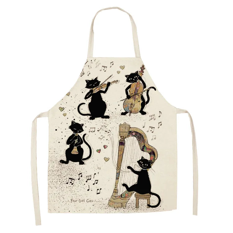 Tablier Cuisine Motif Lin Coton – Tablier Design Unique Adulte et Enfant