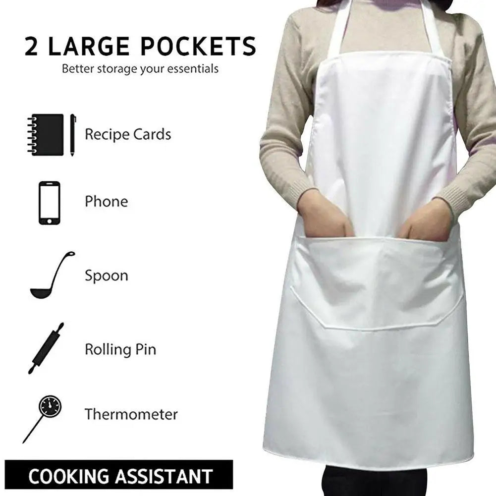 Tablier cuisine blanc femme