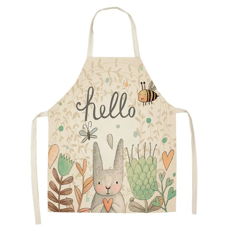 Tablier de Cuisine Cadeau – Tablier Coton Lin 8 Motifs Cadeau Original
