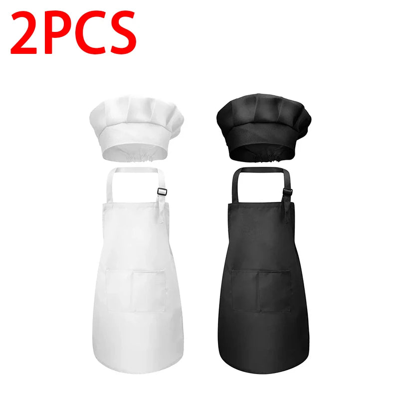Tablier de Cuisine pour Enfant Lot de 2 – Tablier Enfant Duo Couleurs Douces