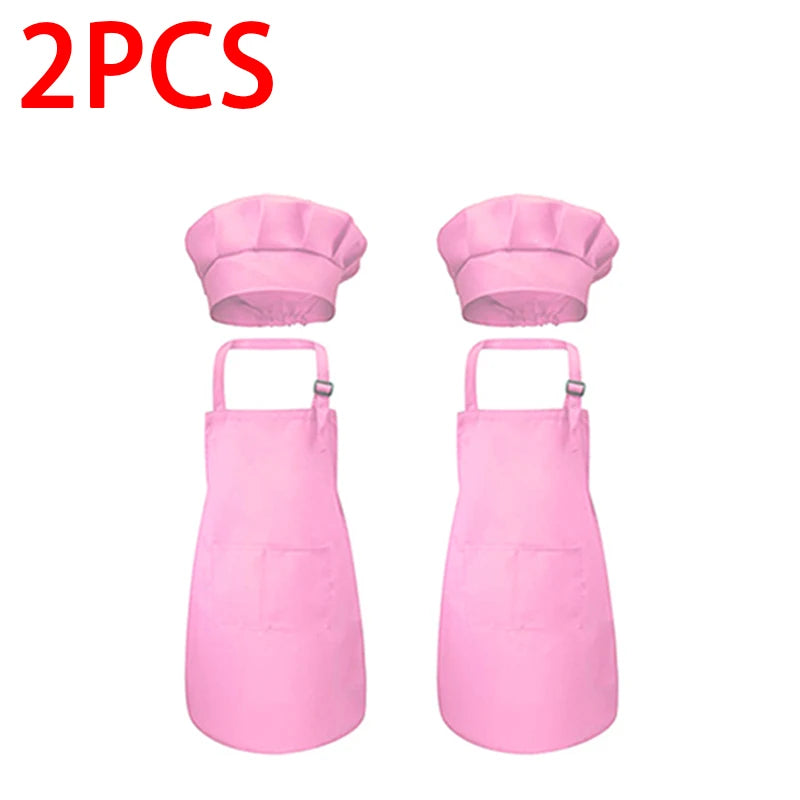 Tablier de Cuisine pour Enfant Lot de 2 – Tablier Enfant Duo Couleurs Douces