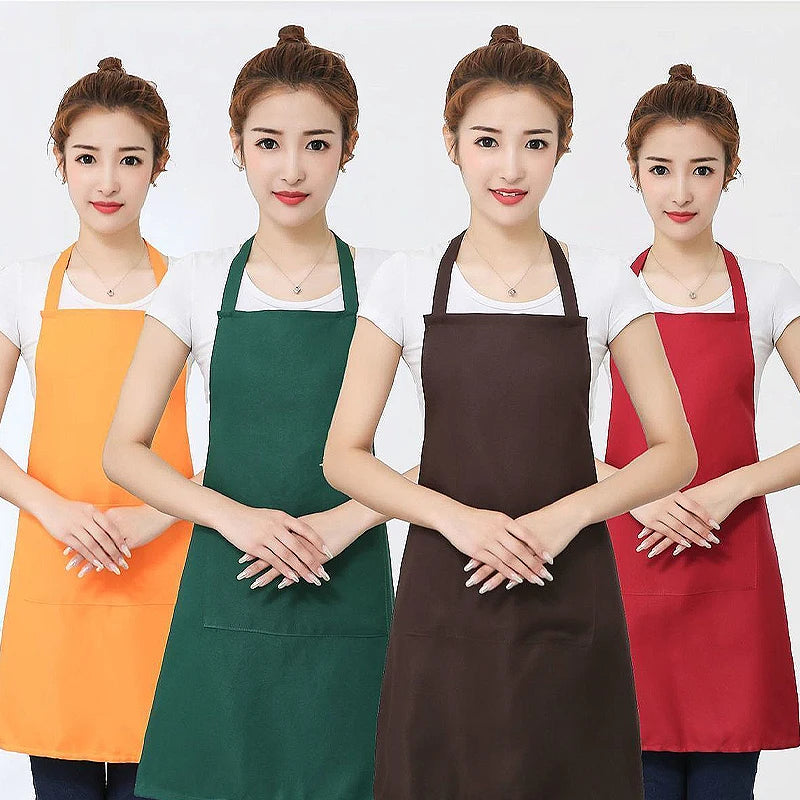 Tablier cuisine vert coloré anti-taches mixte cuisine