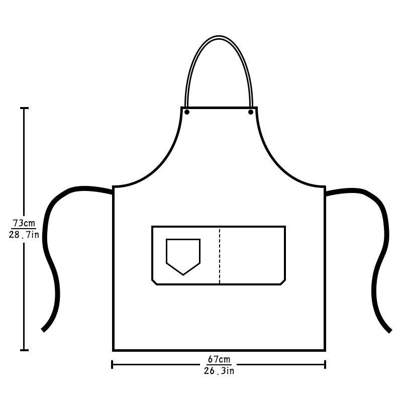 Tablier Cuisine Haut de Gamme Dacron – Tablier Premium Professionnel Élégant