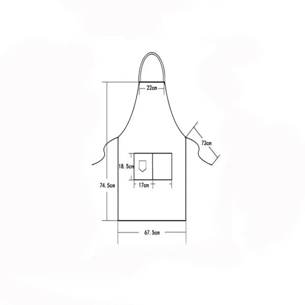 Tablier de Cuisine Canvas – Tablier Classique Noir Marron Kaki Intemporel