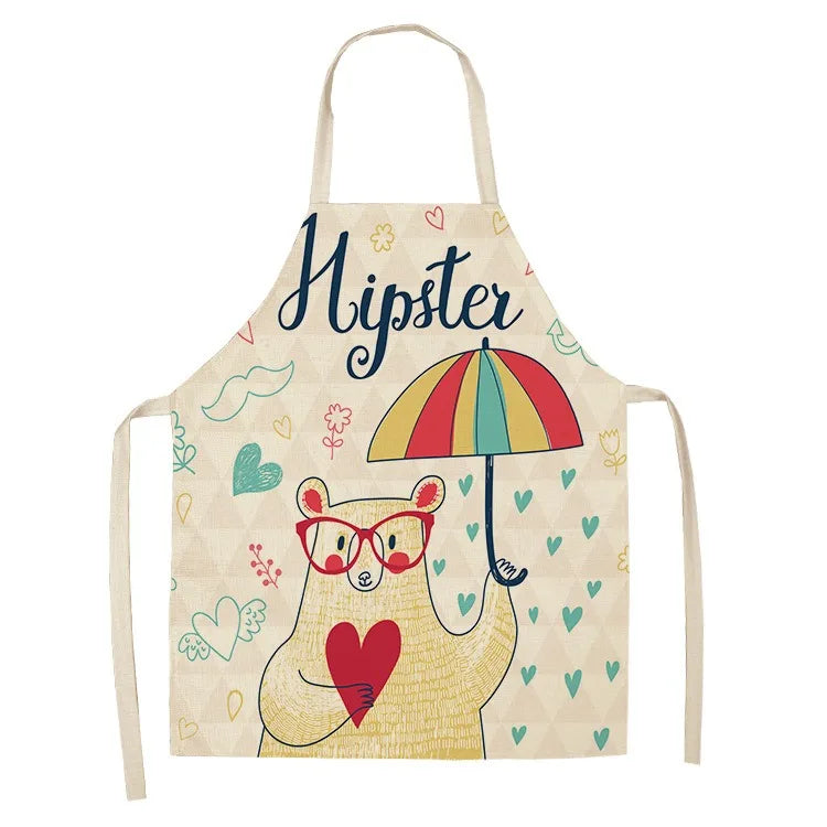 Tablier de Cuisine Cadeau – Tablier Coton Lin 8 Motifs Cadeau Original