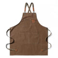 Tablier cuisine professionnel homme chef canvas robuste élégant