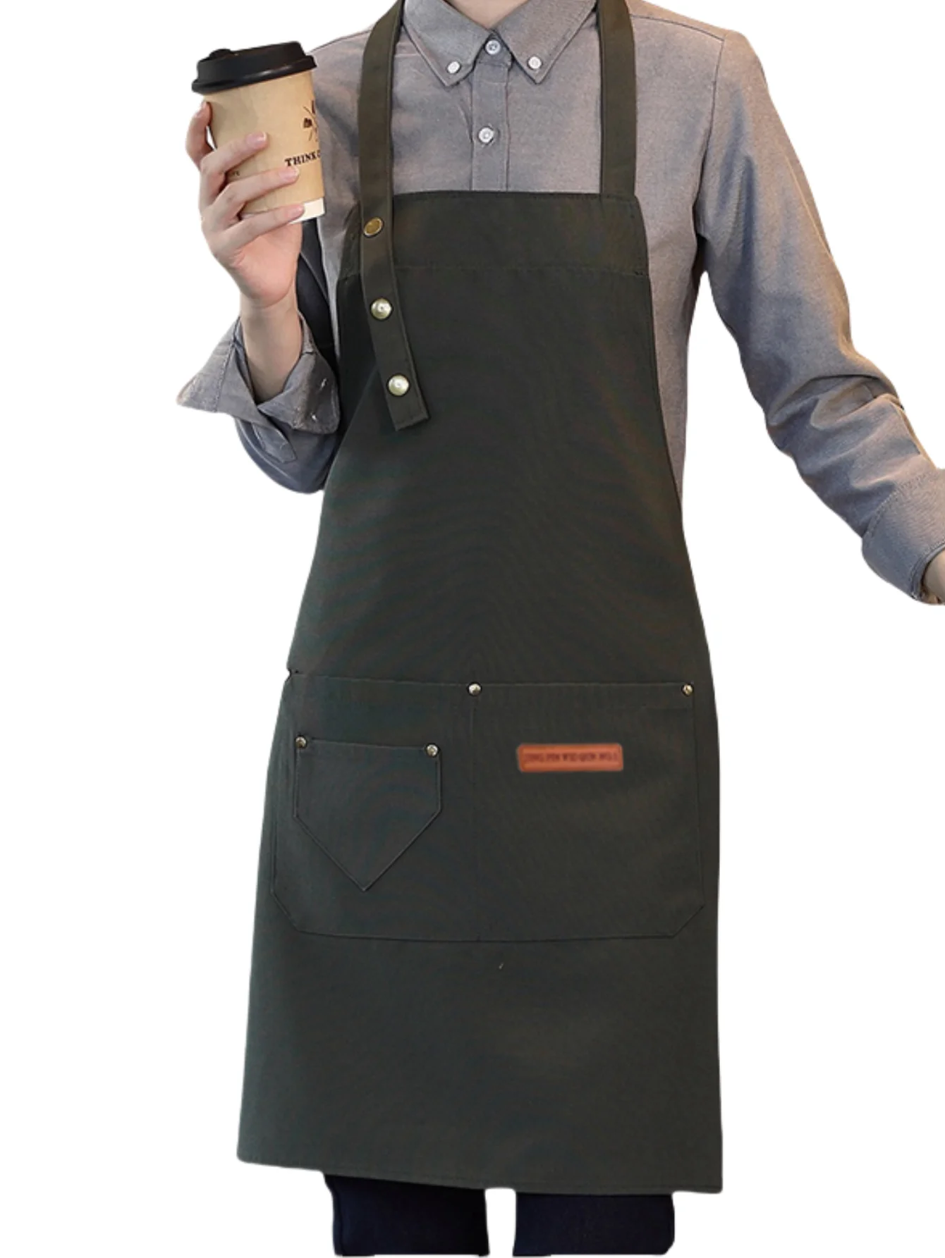 Tablier Cuisine Haut de Gamme Dacron – Tablier Premium Professionnel Élégant