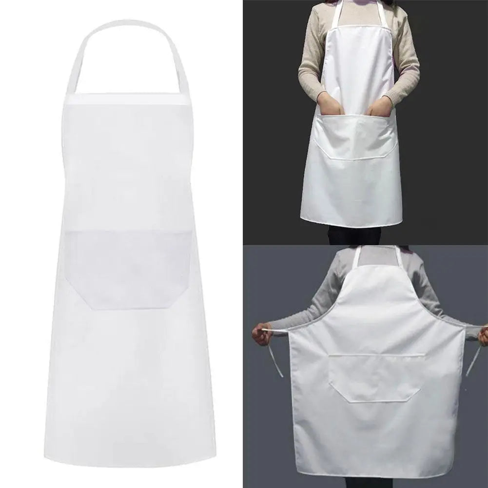 Tablier cuisine blanc femme