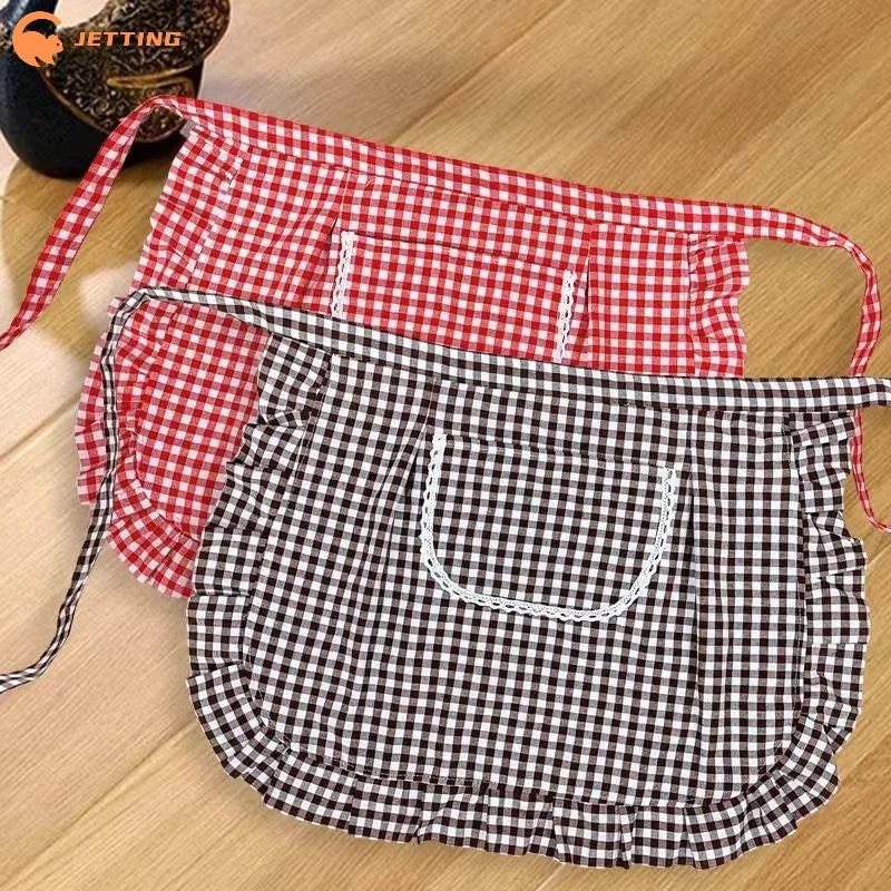 Demi-Tablier de Cuisine à Carreaux Coton PVC