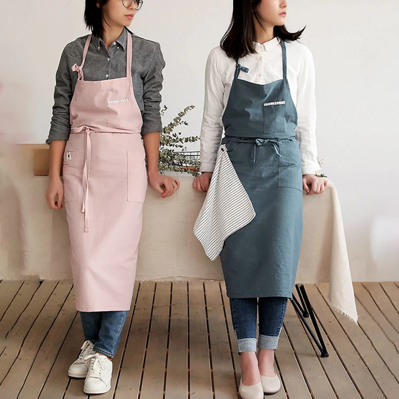 Tablier Cuisine 100% Coton – Tablier Naturel Résistant Style Épuré