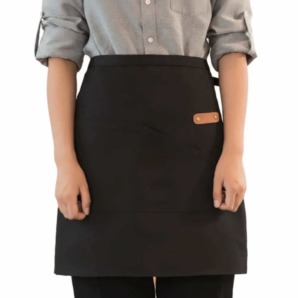 Tablier de cuisine court demi-tablier pratique léger