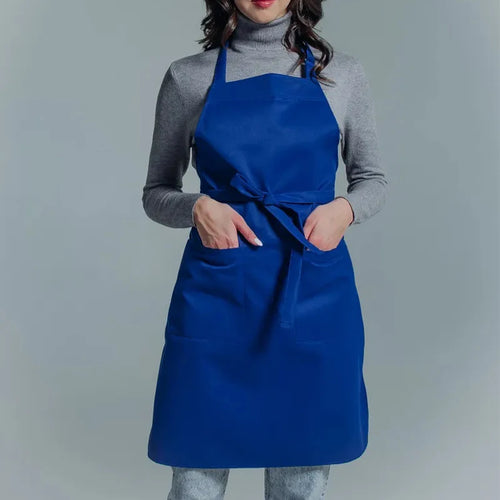 Tablier cuisine bleu anti-taches coloré apaisant résistant