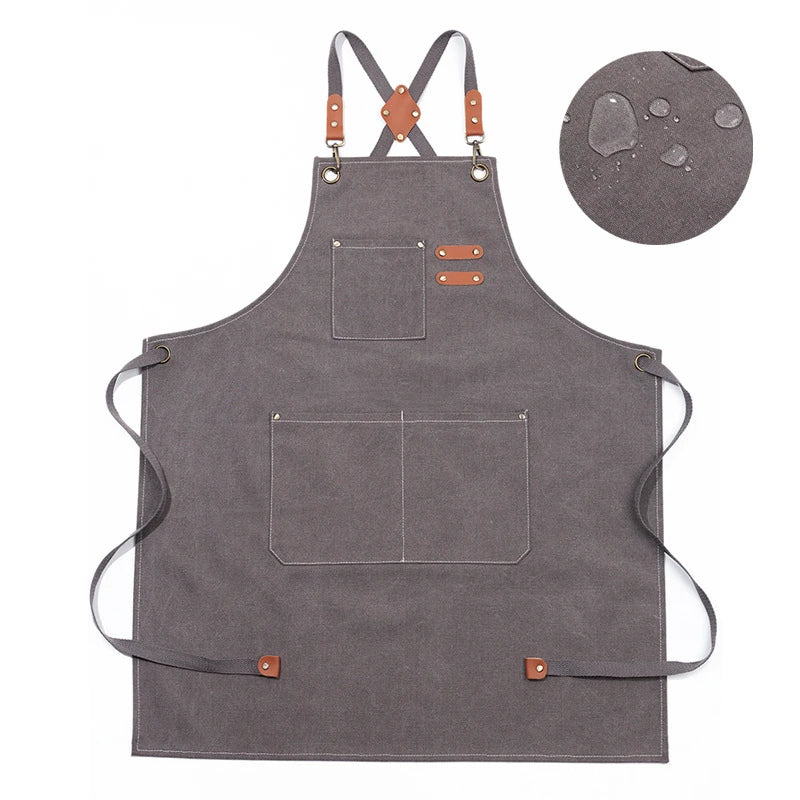 Tablier Cuisine Moderne Canvas Coton – Tablier Épuré Résistant