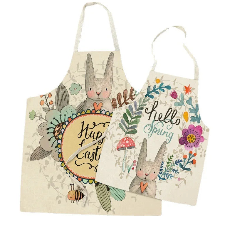 Tablier de Cuisine Cadeau – Tablier Coton Lin 8 Motifs Cadeau Original