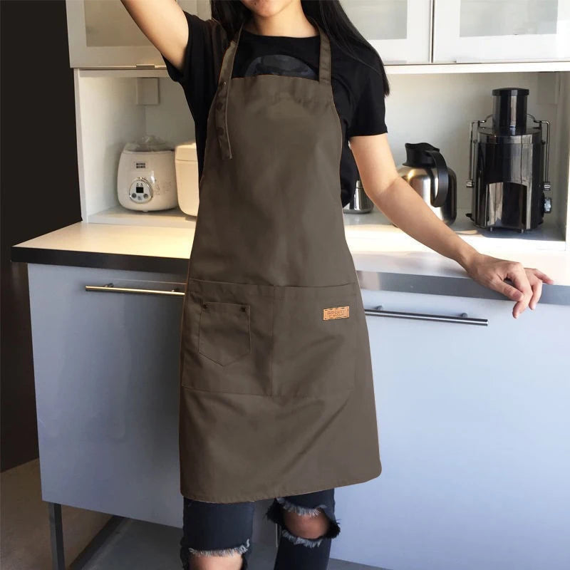 Tablier de Cuisine Professionnel en Canvas – Tablier Résistant Chef Cuisinier
