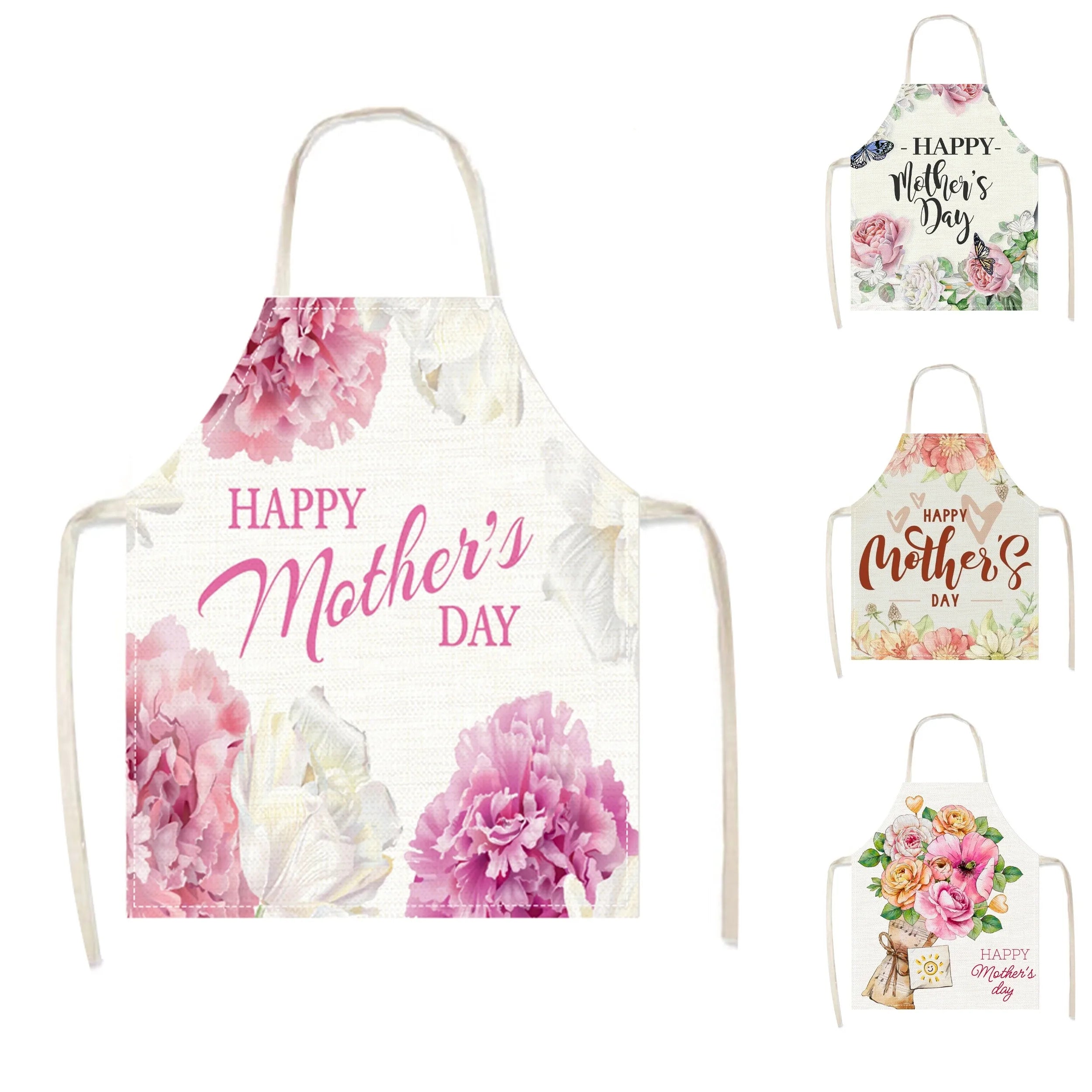 Tablier cuisine fête des mères maman élégant cadeau coton