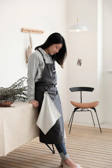 Tablier Cuisine 100% Coton – Tablier Naturel Résistant Style Épuré