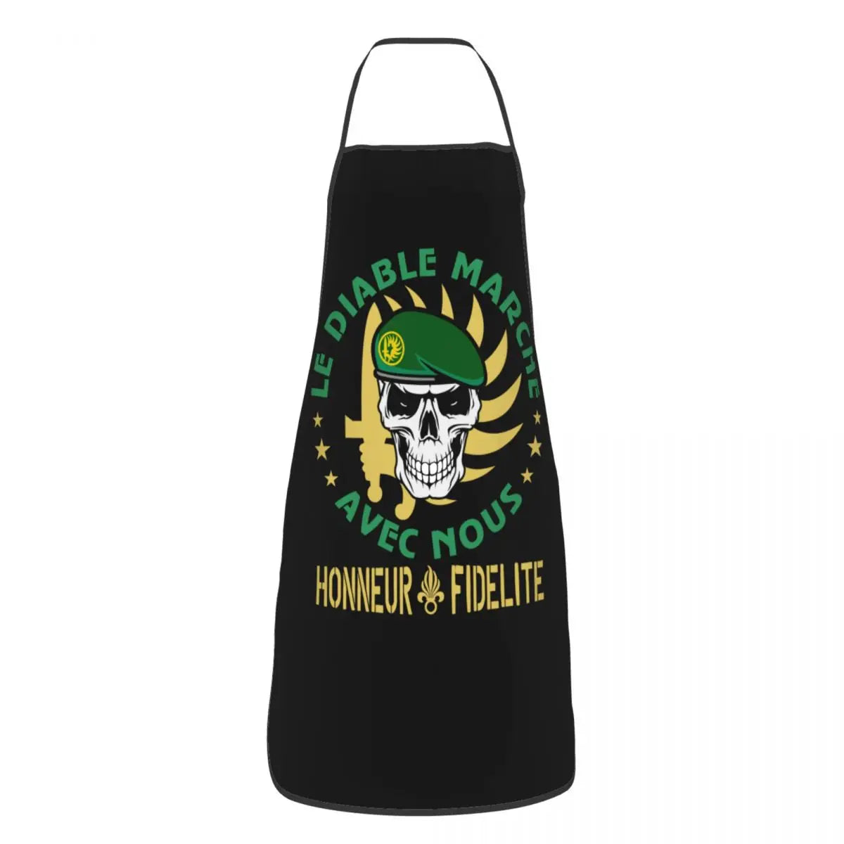 Tablier cuisine français tricolore style bistrot gastronomie