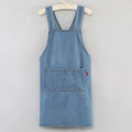 Tablier cuisine jean denim résistant style casual tendance