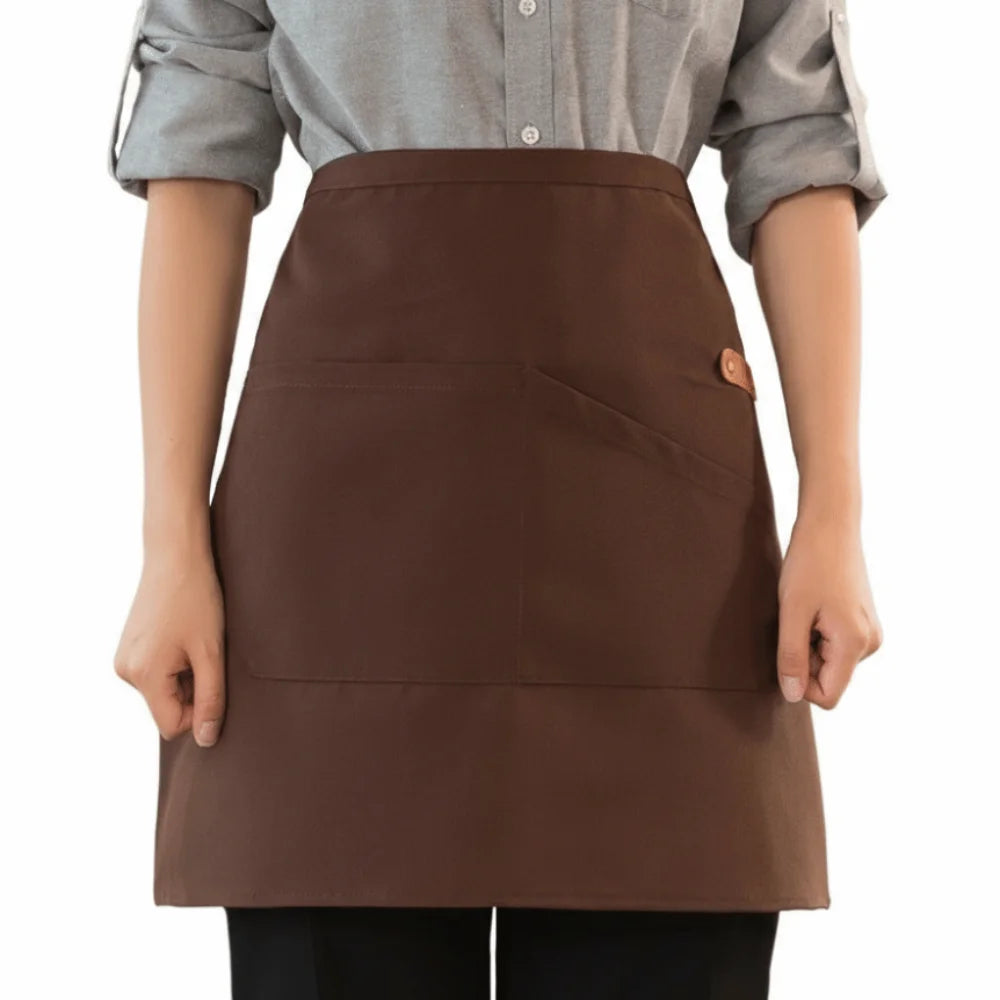 Tablier de cuisine court demi-tablier pratique léger