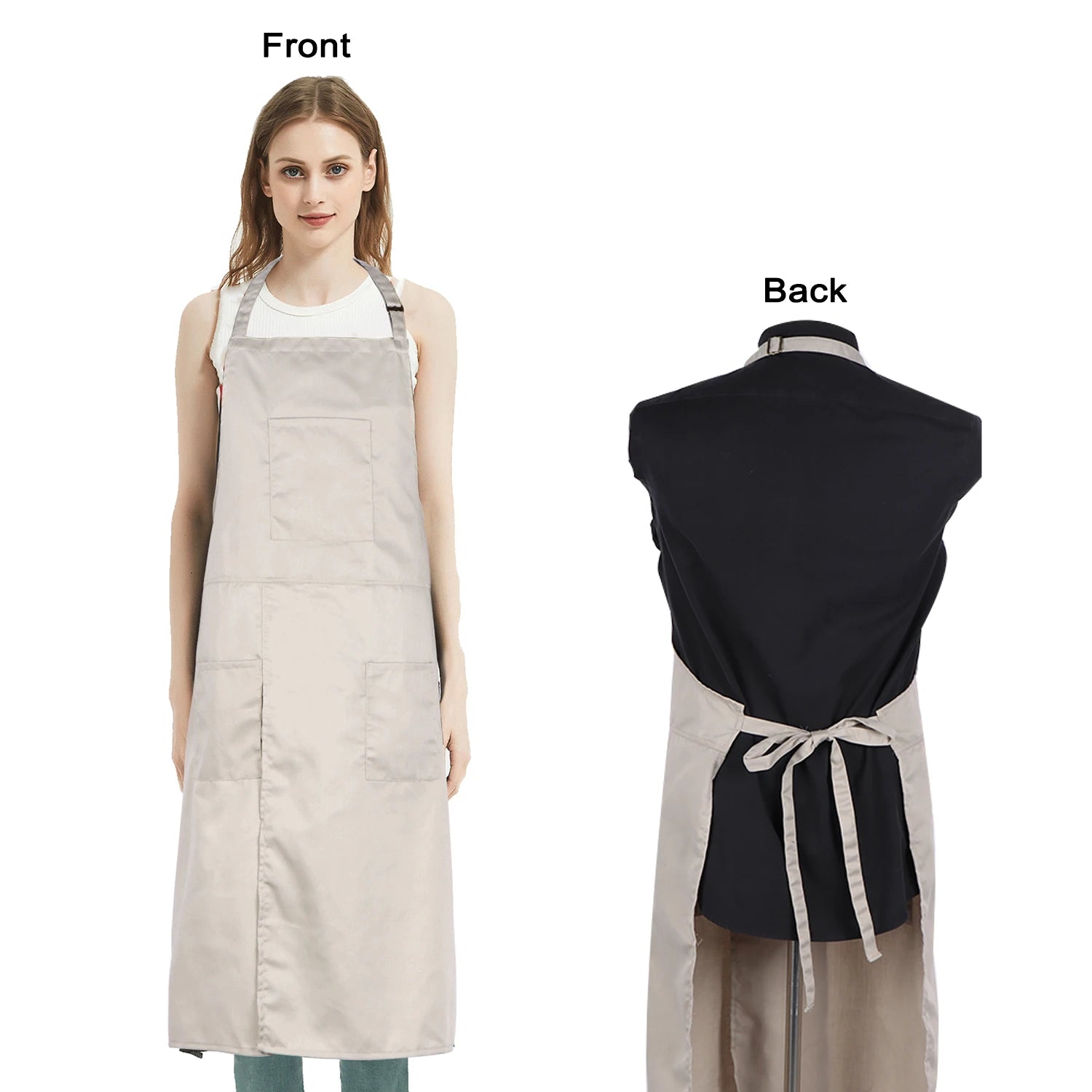 Tablier cuisine beige élégant neutre résistant intemporel
