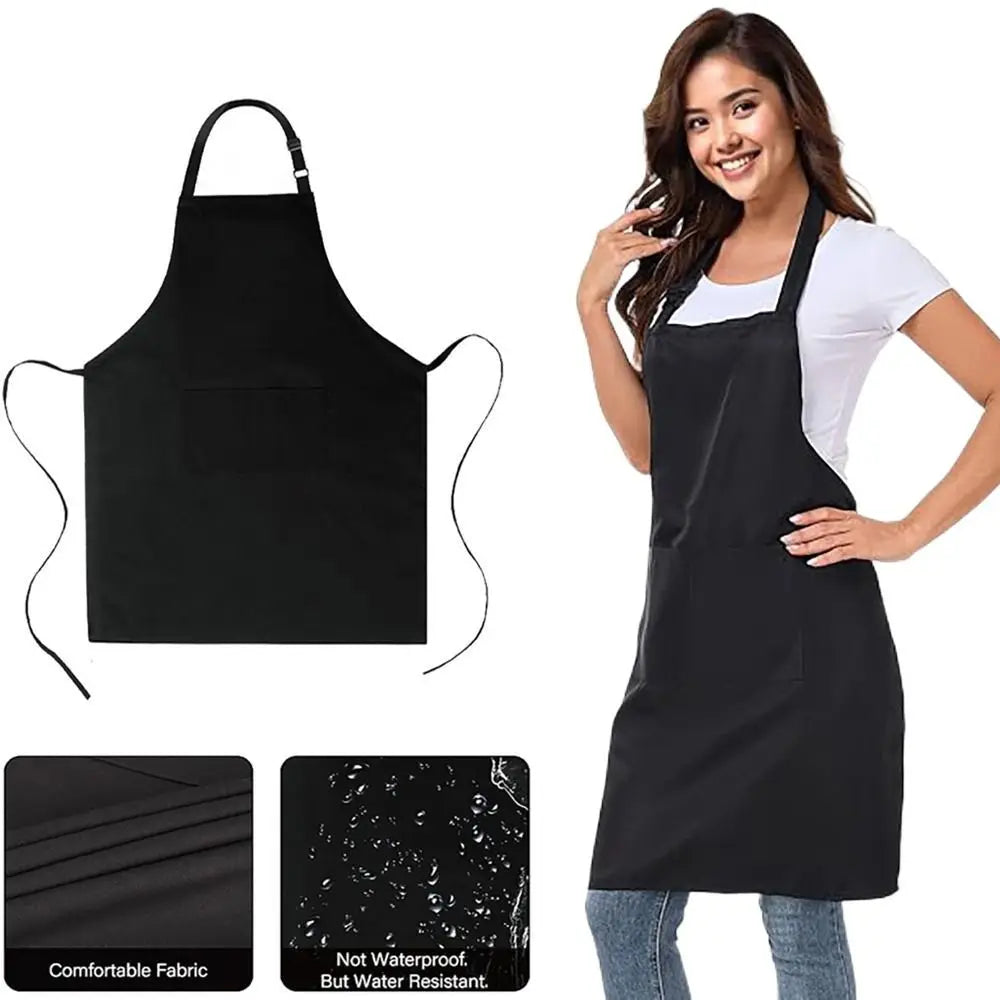 Tablier cuisine noir femme