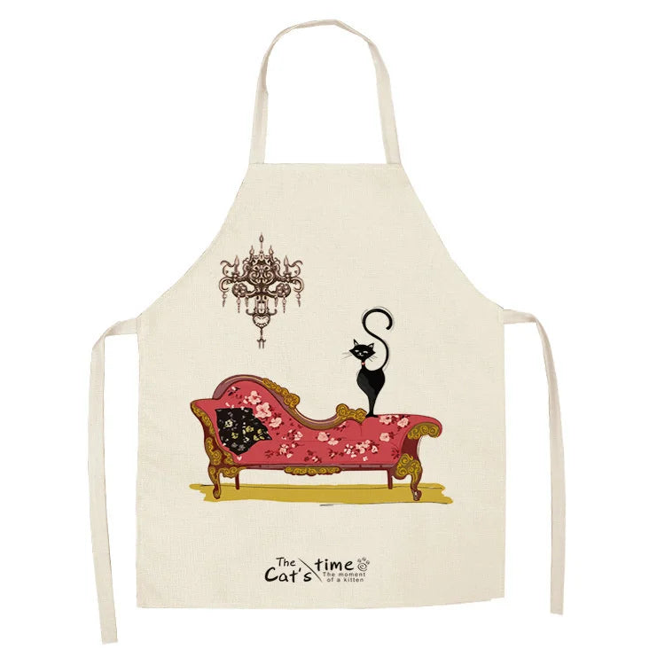 Tablier Cuisine Motif Lin Coton – Tablier Design Unique Adulte et Enfant