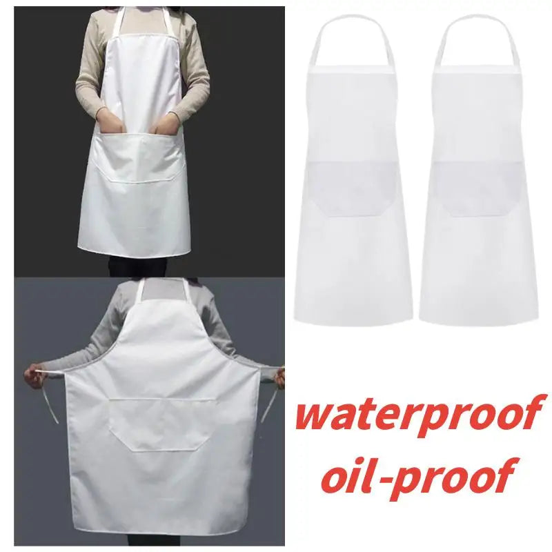 Tablier cuisine blanc femme