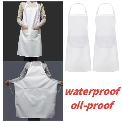 Tablier cuisine blanc femme