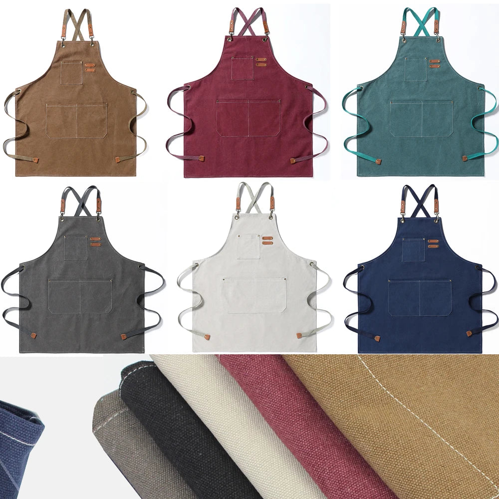 Tablier cuisine bleu homme