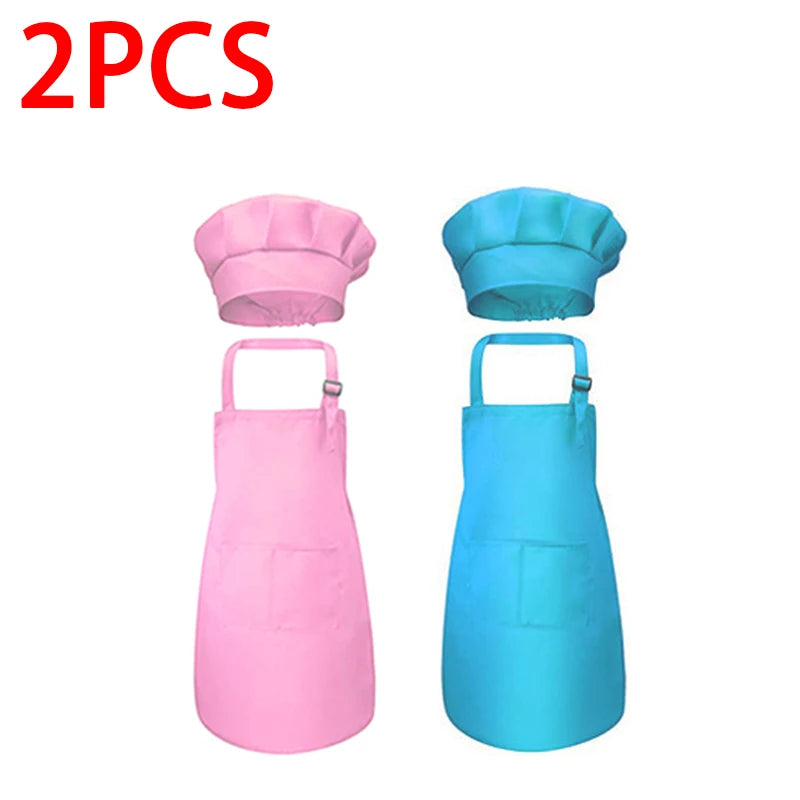 Tablier de Cuisine pour Enfant Lot de 2 – Tablier Enfant Duo Couleurs Douces