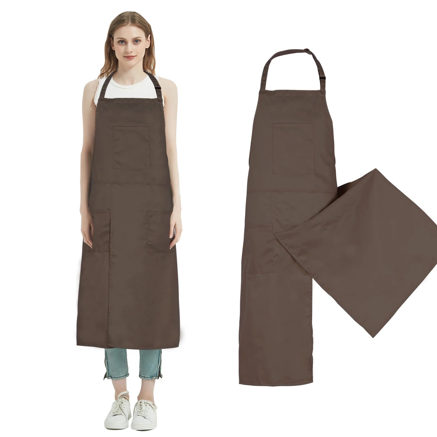Tablier cuisine beige élégant neutre résistant intemporel