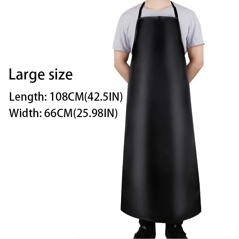 Tablier de cuisine long grande longueur anti-taches résistant