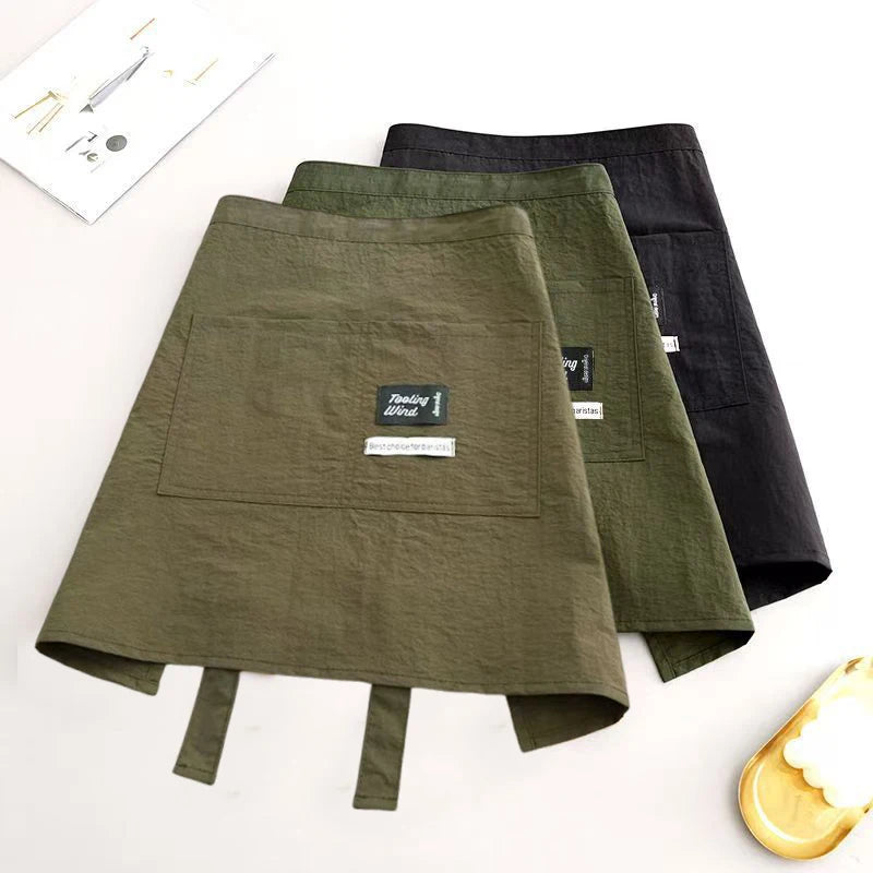 Demi Tablier Imperméable Canvas – Demi Tablier Résistant Anti-Taches