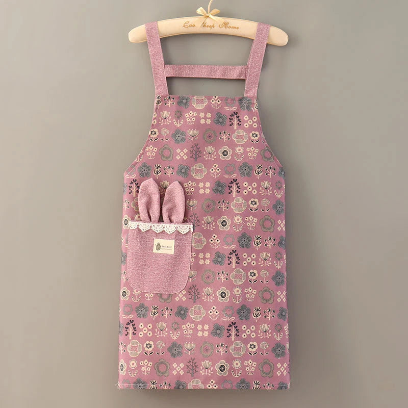 Tablier Cuisine Femme Polyester – Tablier Léger 6 Designs Toutes Saisons