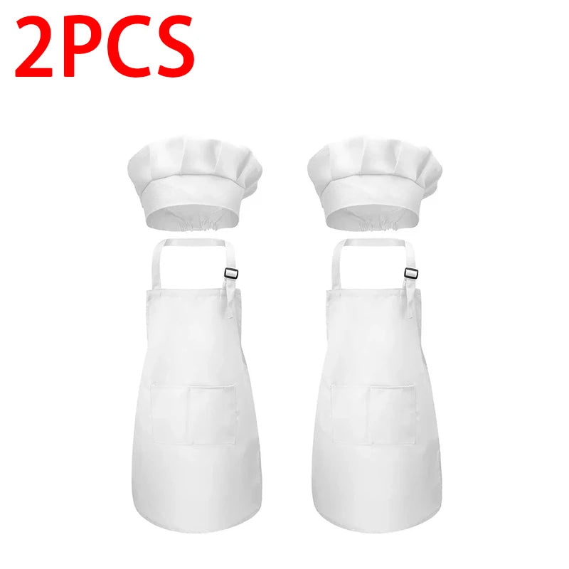 Tablier de Cuisine pour Enfant Lot de 2 – Tablier Enfant Duo Couleurs Douces